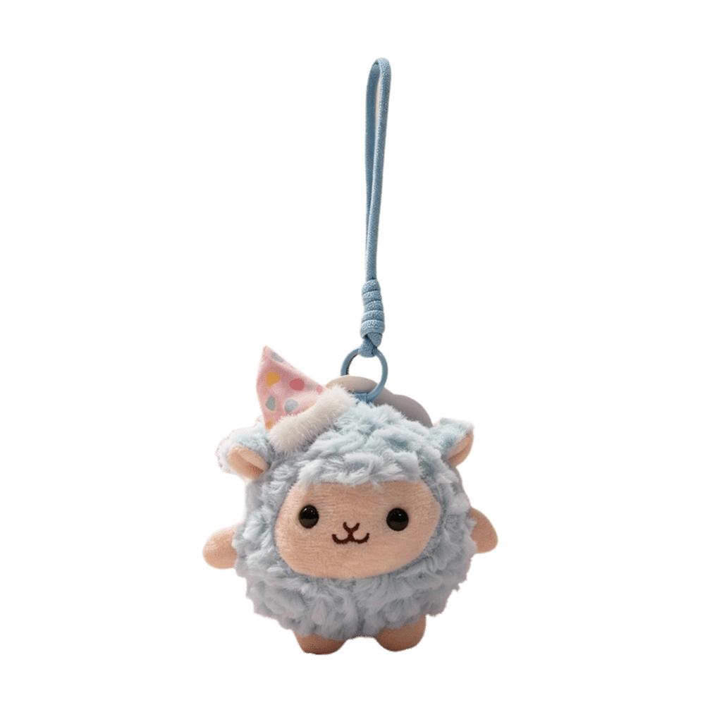 Lamb New Year Sheep Plush Keychain Ornaments Fluffy Lamb Pendant Sheep Plush Doll Bedroom Decor