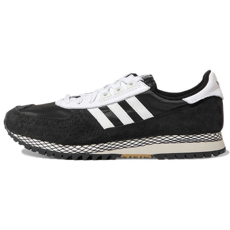 Adidas Originals City Marathon PT Comfortable Fabric Leather Non-Slip Wear-Resistant Low-Top Marathon Running Shoes Men sneaker Carbon-Black M19166 40⅔