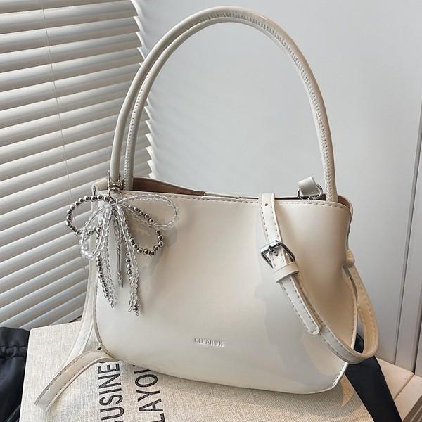 Simple Portable Bucket Bag Spring New Fashion Trend Niche Solid Color Shoulder Messenger Bag