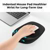 EooCoo Mouse Pad with Wrist Gel Wrist Hand Central Hollow Great for Small Wrist Pain Tendonitis Fatigue Cute For Office and Home Washable Black Rest,
