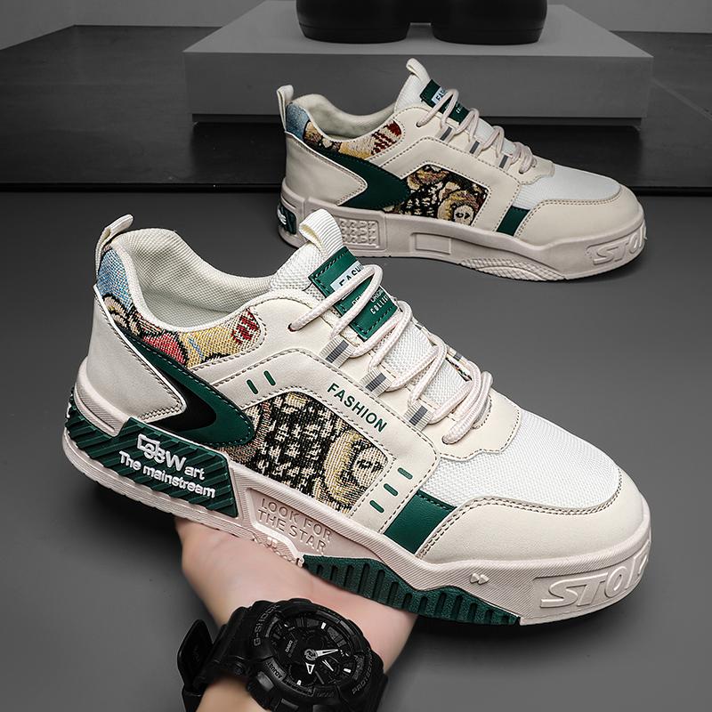 Fashion Men's Casual Sneakers Platform Shoes New Fashion Outdoor Man Running Shoes Tennis Training Shoe for Men Lace Up Vulcanized Shoes