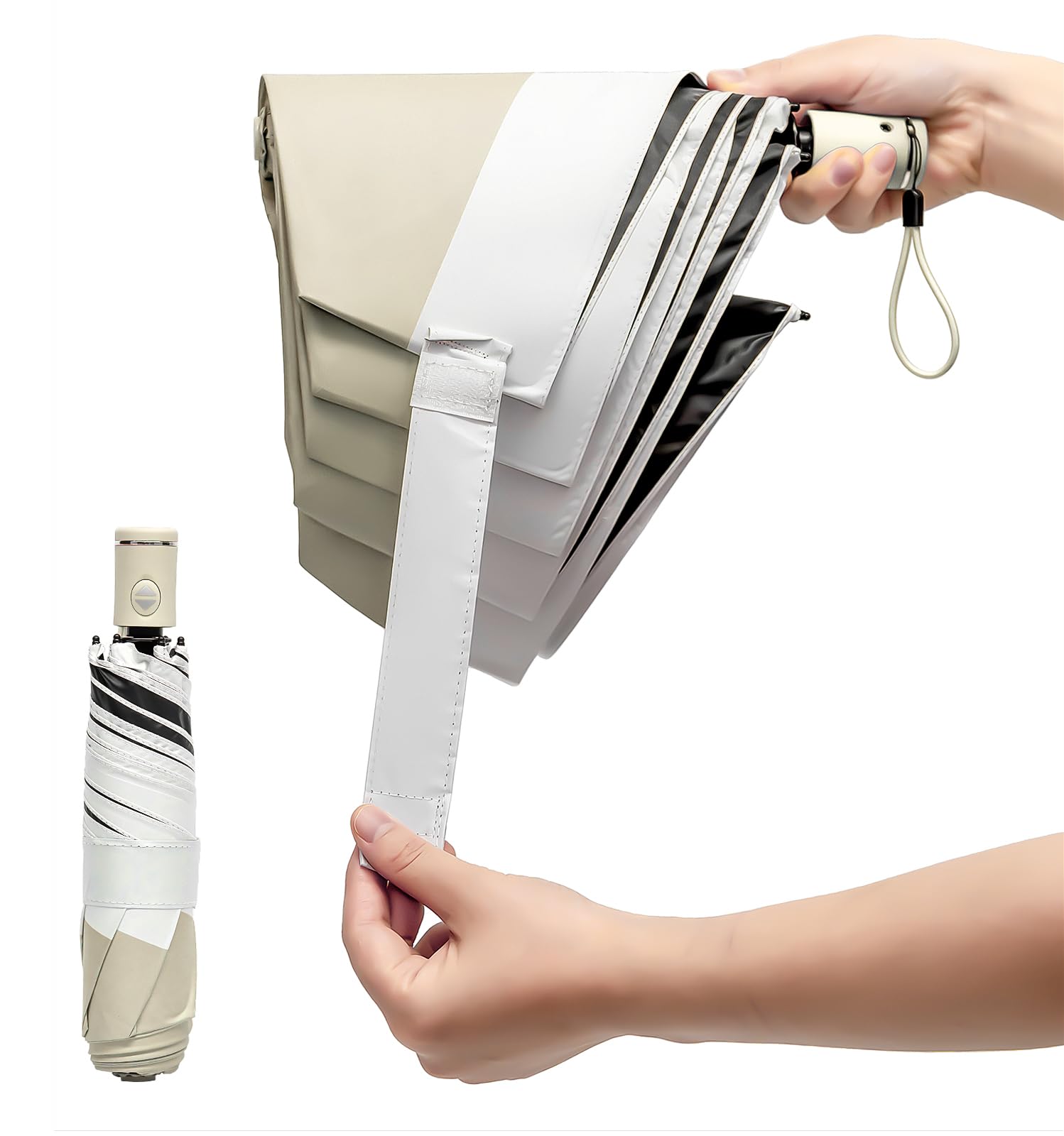 

Компактно складывается в 3 сложения, автоматическое открытие УФ-защита, подходит для солнечной и дождливой погоды, подходит для мужчин и женщин, x секунд.