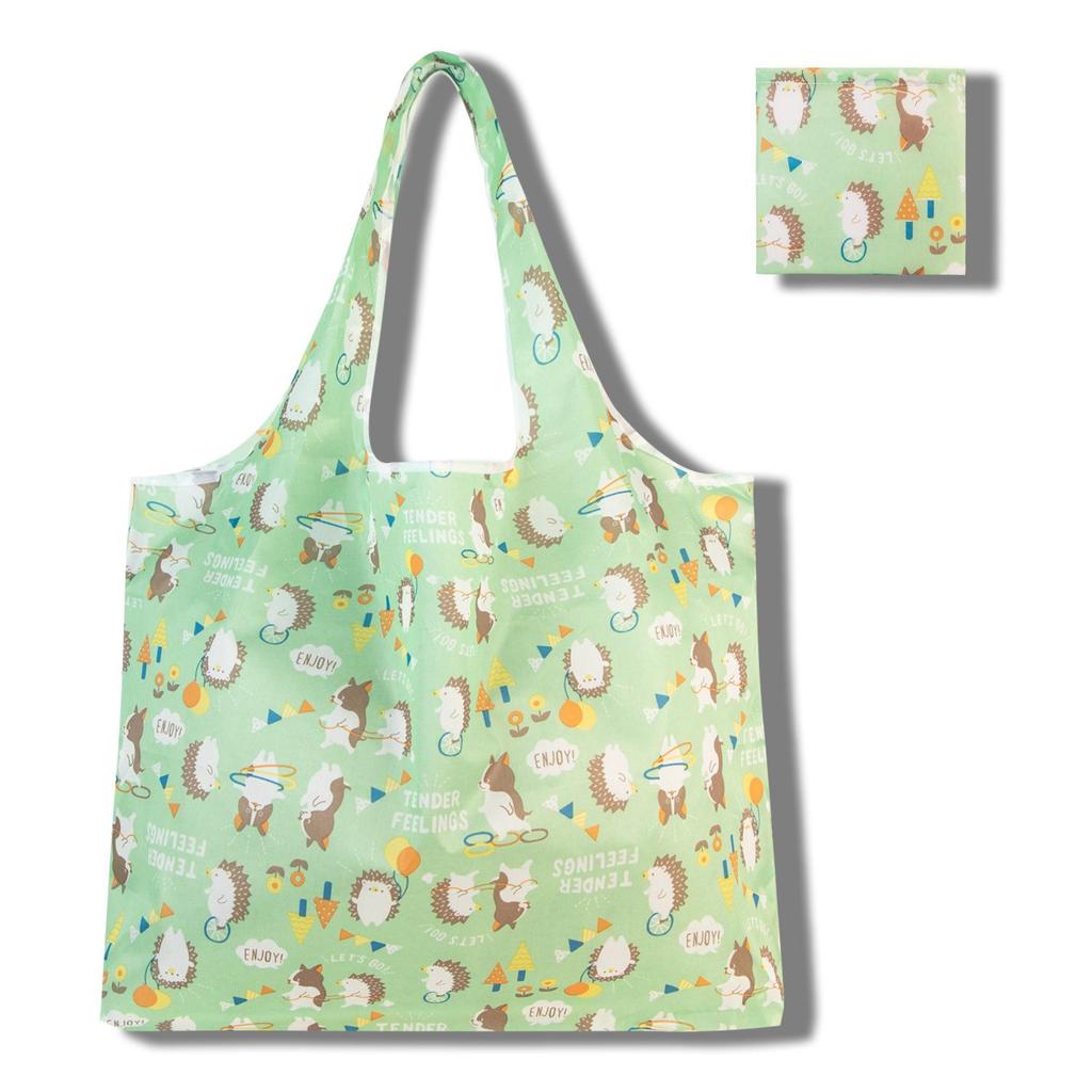 Large Cartoon Foldable Portable Shopping Bag, Large Capacity Tote Bag