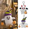 Decorative Ghost for Window Halloween Plush Keychain, Cute Spooky Stuffed Toy Pendant Backpack Soft Skin Friendly Keys, Mini Doll Bag