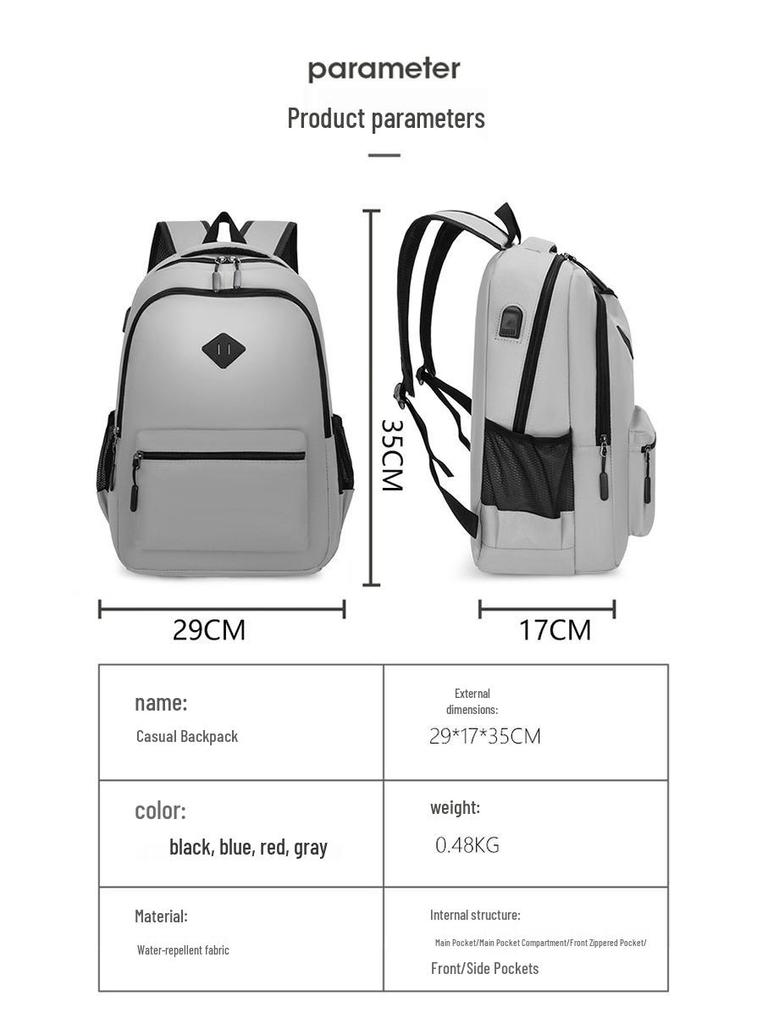 Men's Outdoor Travel Double Shoulder Bag - Casual, Versatile, Large Capacity Sports & Commuting Backpack