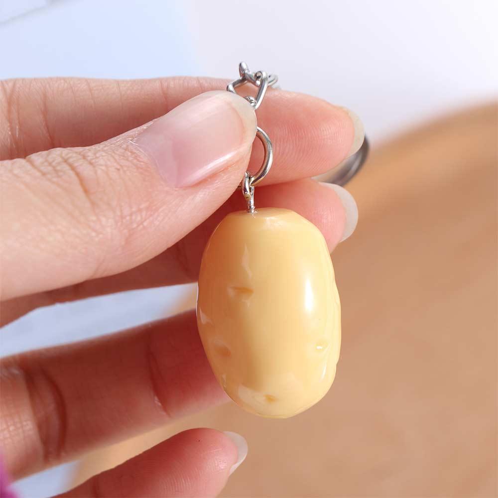 Mangosteen Mangosteen Model Pendant Simulation Food Keychain Simulation Potato Keychain Couple