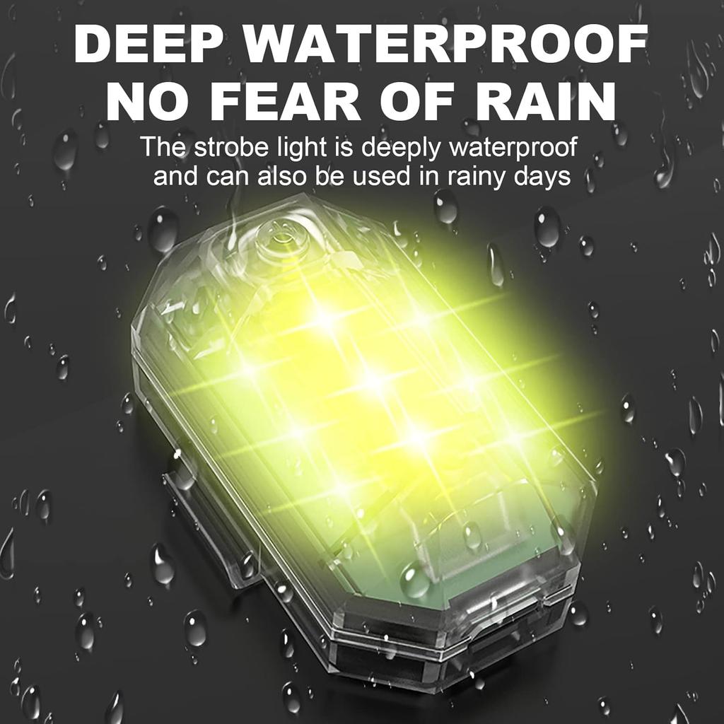 2 Pack Drone Strobe Light with 1 Pack Remote Control for DJI Avata 2/Mini 2 SE/Mini 3/Mini 4 Pro/Air 3S/Air 3/Mavic 2/2S/Mavic 3 Pro/Phantom 3 4/4