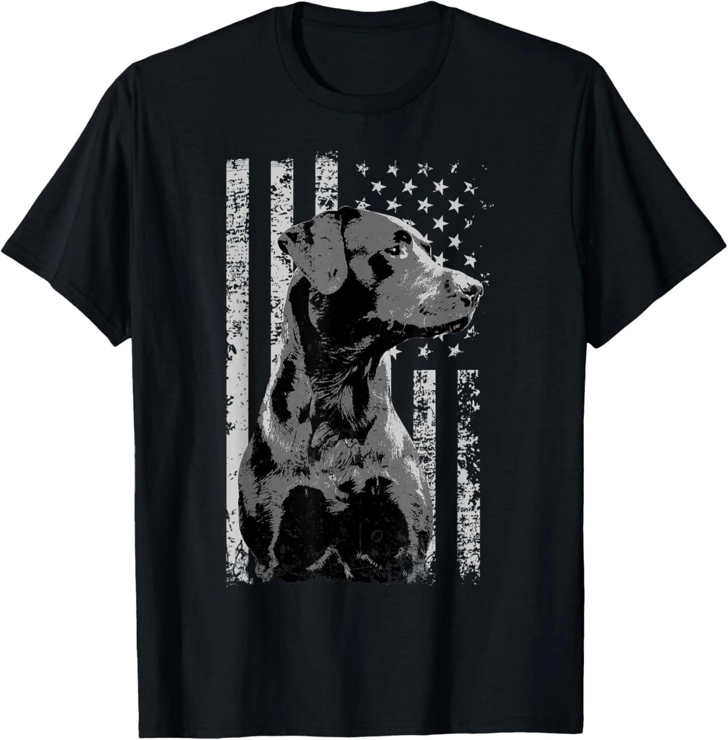 Patriotic USA Flag Black Labrador gift for Lab Owners Short Gift Unisex T-Shirt 3XL
