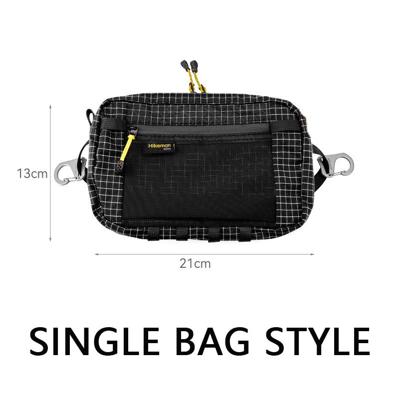 

Upgraded Fiber Waist Pack 1.1L Waterproof Lightweight Multi Pocket for Cycling Running Hiking Camping Outdoor Sports Accessories чёрный
