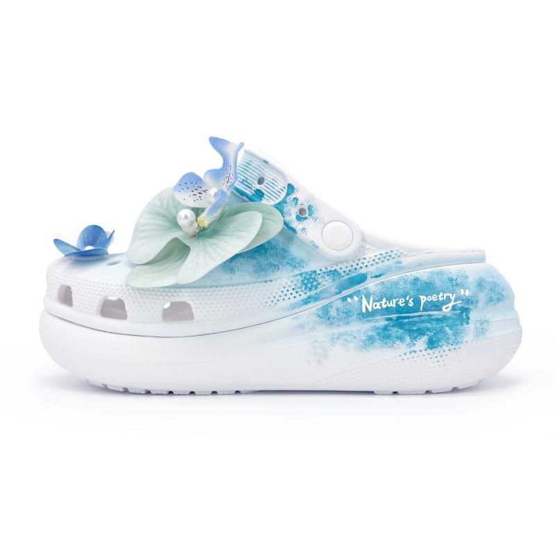 

Crocs Crush Clog EVA Повседневные Универсальные Расписанные вручную Коллекция Весна/Лето Граффити Обувь с отверстиями Унисекс Изумрудно-зеленый 38-39