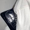 Sommer Nischendesign Taschen: Damen Krokodilmuster Ketten-Unterarmtasche, Retro Baguette-Tasche, Single-Shoulder Crossbody-Tasche