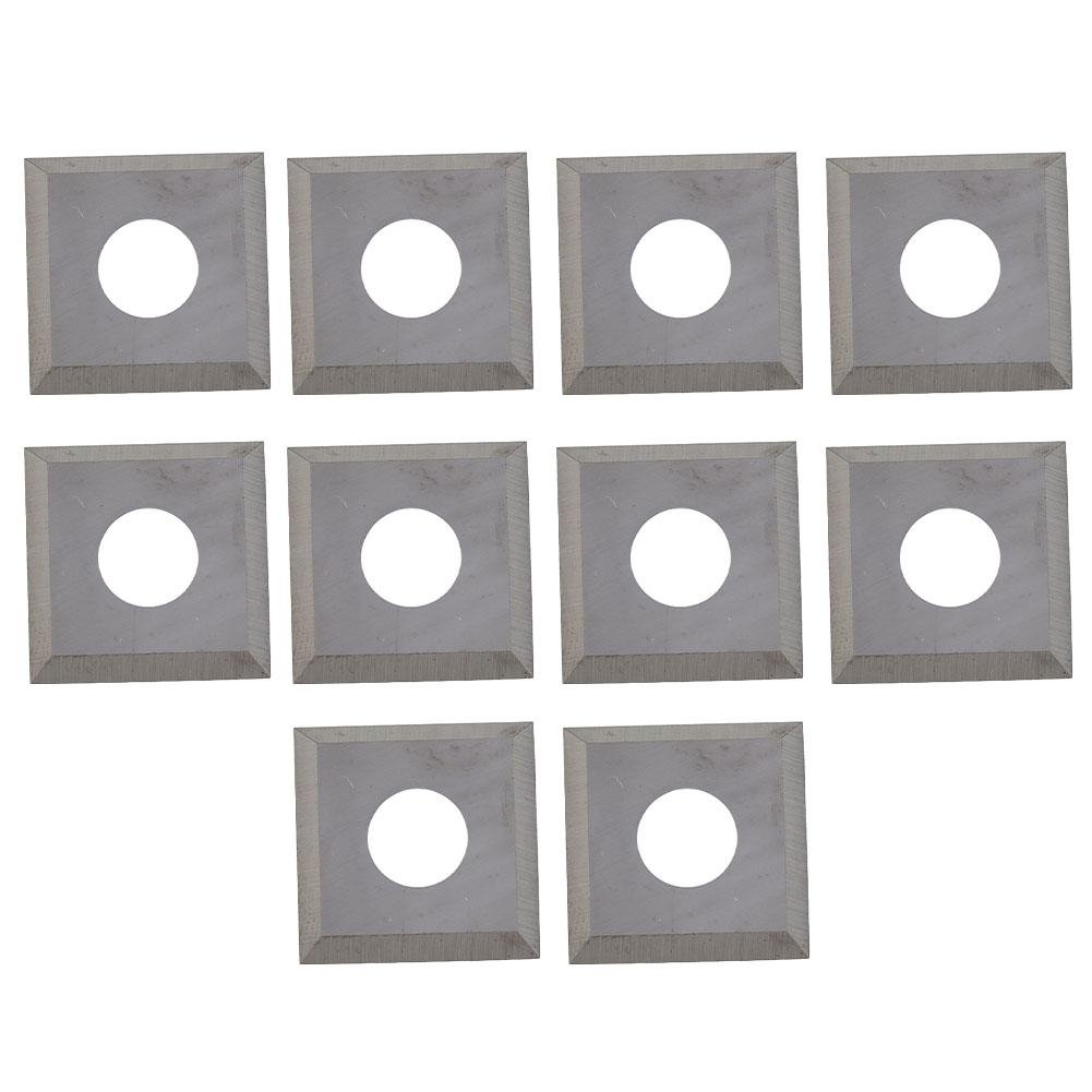 10pcs Carbide Inserts 14.6x14.6x2.5mm 30 Degree Cutting Angle For Woodworking Spiral Blade Lathe Tool Accessories