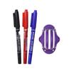Golf Ball Line Marker 3-Piece Set with Dual-Ended Pen