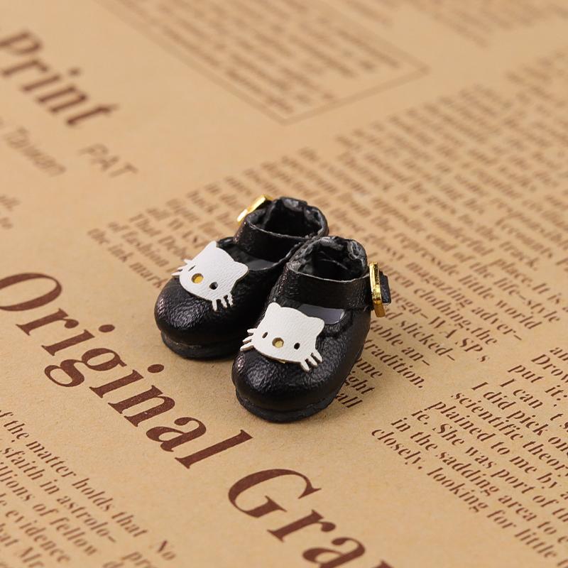 Perfect 1 Pair of OB11 Doll Uniform Cat Shoes OB11 Accessories 1/12 Bjd Doll Shoes Decoration Detachable Doll PVC Material Two Colors