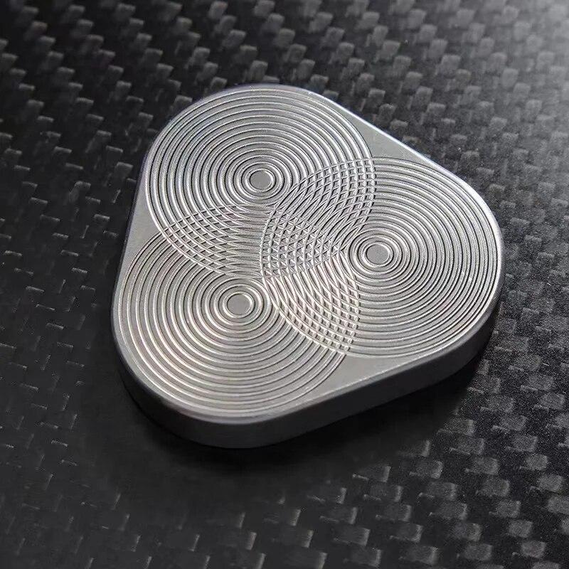 Triangle Magnetic Fidget Slider Popping Push Card Metal Anti Stress Anxiety ADHD Toy for Adults and Children TDAH Ansiedade