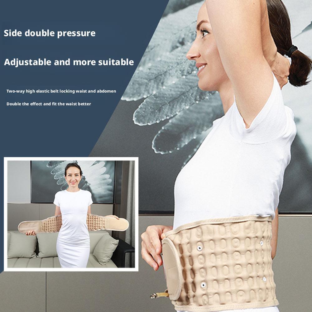 Curea Gonflabilă Durabilă și Sigură, Reglabilă, pentru Tracțiune Lombară, Unisex, Adult, Orteza cu Decompresie prin Aer, Ameliorarea Durerilor de Spate, Corector de Postură, Suport pentru Coloana Vertebrală