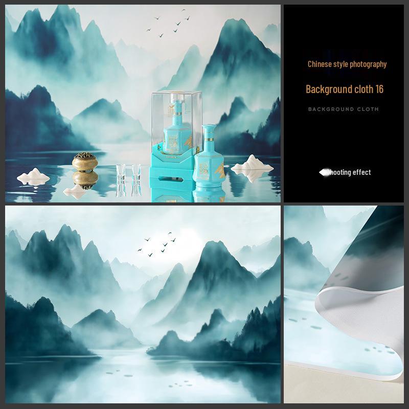 Large Chinese Retro Still Life Background Cloth for Photography