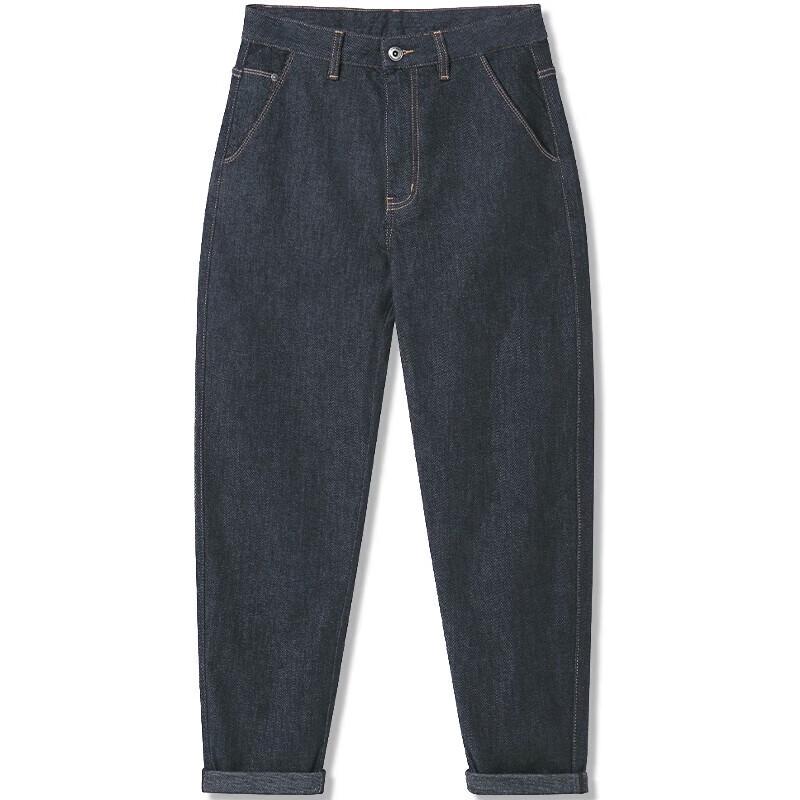 MARKLESS Jeansy Męskie z Surowego Denimu