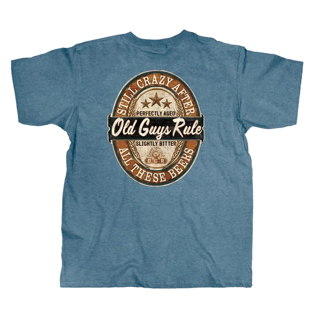 Новая футболка OLD GUYS RULE Still Crazy after ALL THESE BEERS L