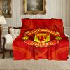 1pc Digital Print Nap Blanket, Manchester United Manchester City Blanket for Home Use, All Season Warmth, Christmas and Valentine's Day Gift Blanket