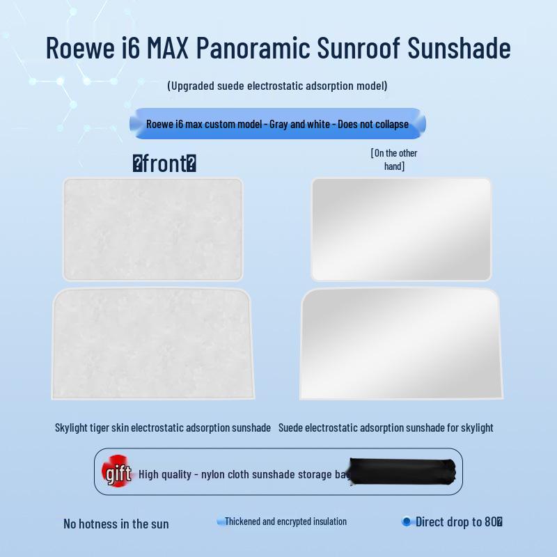 Roewe 2020 i6 MAX Sunroof Sunshade: Electrostatic Heat Insulation & Privacy Protection