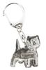 West Highland White Terrier Made in England Art Dog Keychain Collection