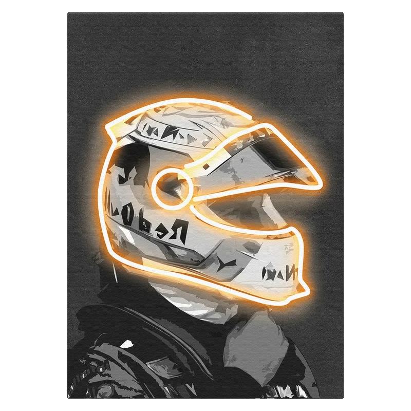 Racer Poster Motorsport Fan Gift Canvas Wall Art Poster and Prints Modern Abstract Art Painting Wall Picture for Home Room Decor