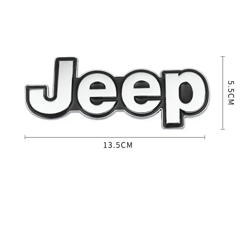 For Jeep Metal Car Emblem Sticker for Jeep Grand Cherokee Wrangler Renegade Compass JK Patriot Auto Rear Trunk Badge Styling