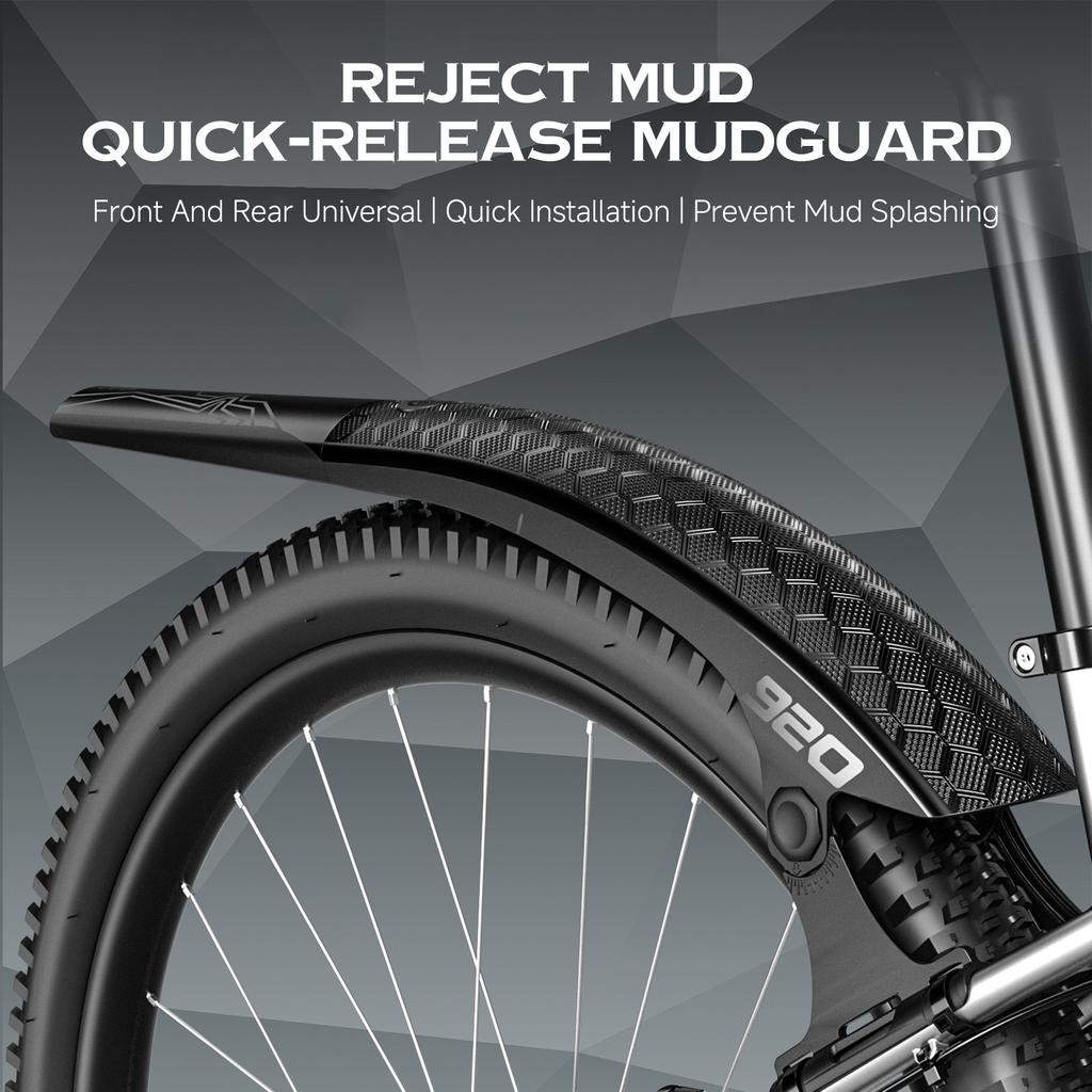 Mountain Bike Fenders for 26 27.5 29 Inch Tire Quick release Adjustable Long lasting Mudguards for Riding Single Pack