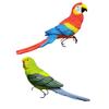 Simulation Bird Decoration Decorative Resin Versatile Art Parrot Figurine Sculpture Flower Pot Hugger for Backyard Courtyard