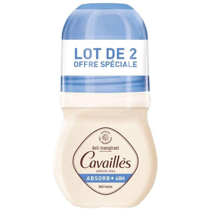 Cavaillès Absorb+ 48H Anti-Traces Roll-On 50Mlx2