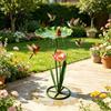 Pollinators Water Dish Metal Sunflower Bee Feeder, Lotus Leaf Butterfly Cup, Outdoor Garden Feeder Watering Station, Bath Bowl for Yard Lawn