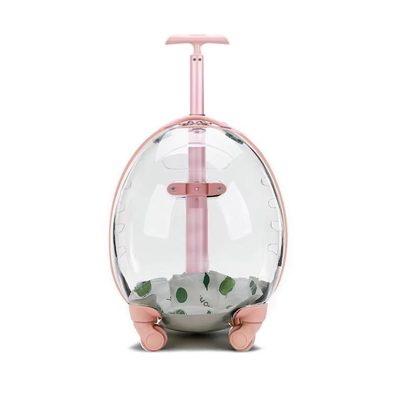 carrinho pet Large Size Luxury Dog Cat Wheeled Trolley Outdoor Transparent Pet Case Pet Carrier for Trolley
