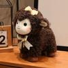 Bowknot Sheep Stuffed Animal Curly Wool Spring Festival Doll Goat Plush Mascot  New Year Gift