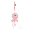 Creative Marine Organism Pendant Silk Ribbon Plush Jellyfish Pendant  Accessory