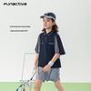 FUN ACTIVE Kids' Colorblock Quick-Dry Tennis Polo T-Shirt