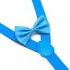 Unisex Kids' Y-Shape Suspenders & Bow Tie Set – 3-Clip Design for Boys & Girls