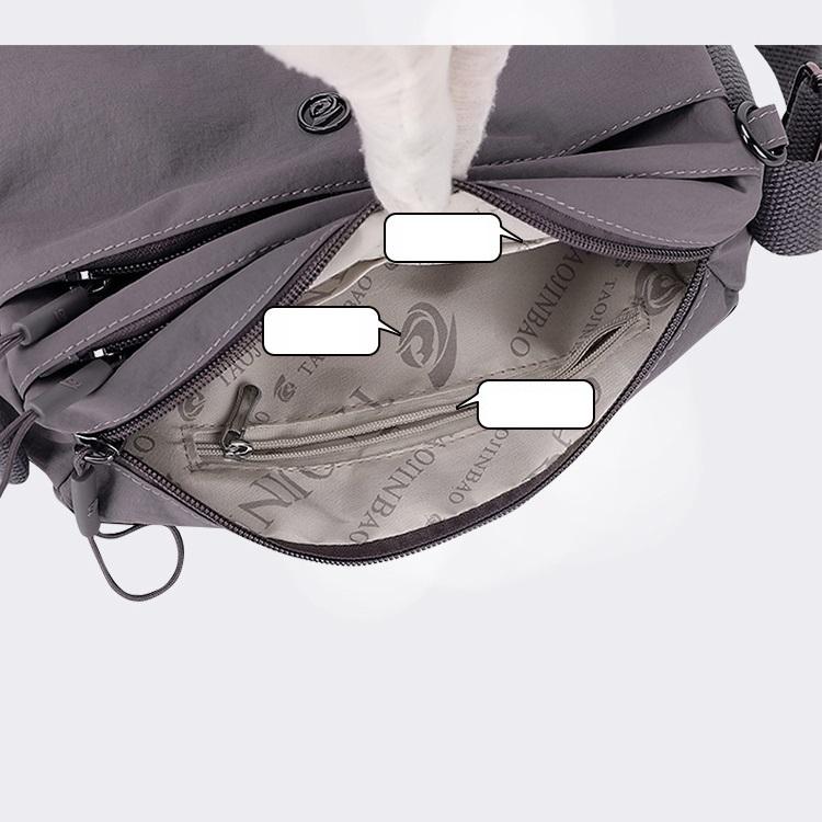 Lekka damska torba na ramię crossbody, casualowa torebka dla mamy w prostym stylu