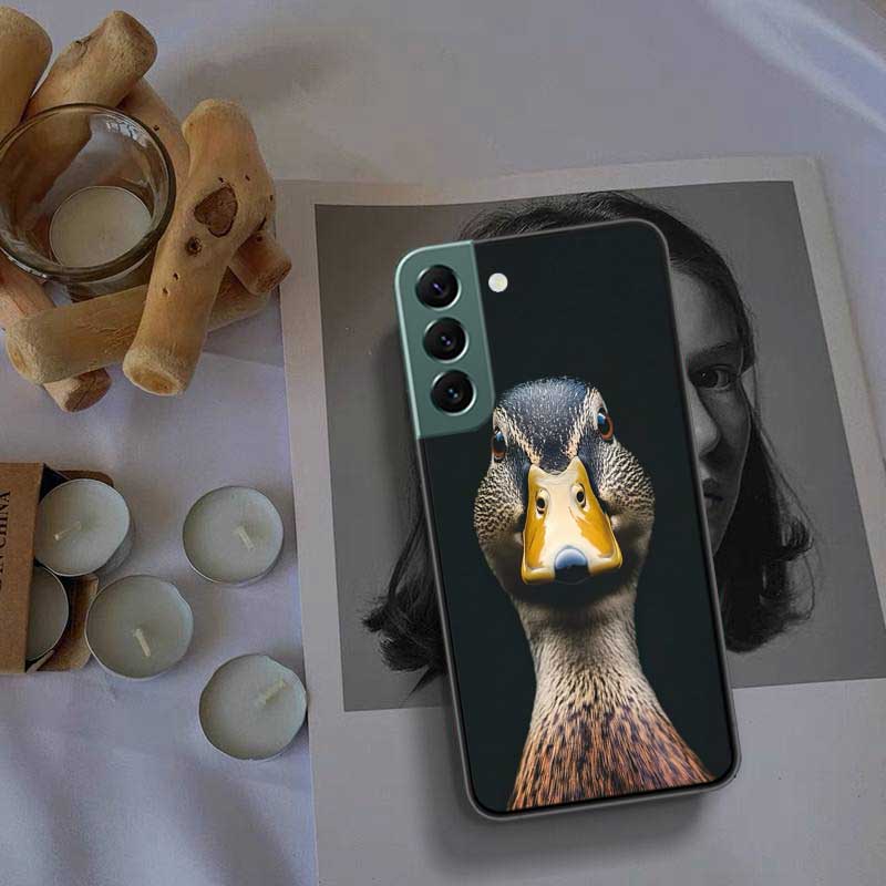 Yellow Duck Phone Case For Samsung Galaxy S22 S25 Ultra S21 S10 Plus S26 Edge S20 S23 S24 FE Cover Silicone Soft TPU Clear S