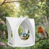 Cottage Style Hanging Bird Feeder Weatherproof Bite Resistant Wild Bird Feeders Large Capacity Plastic Bird Feeder Station