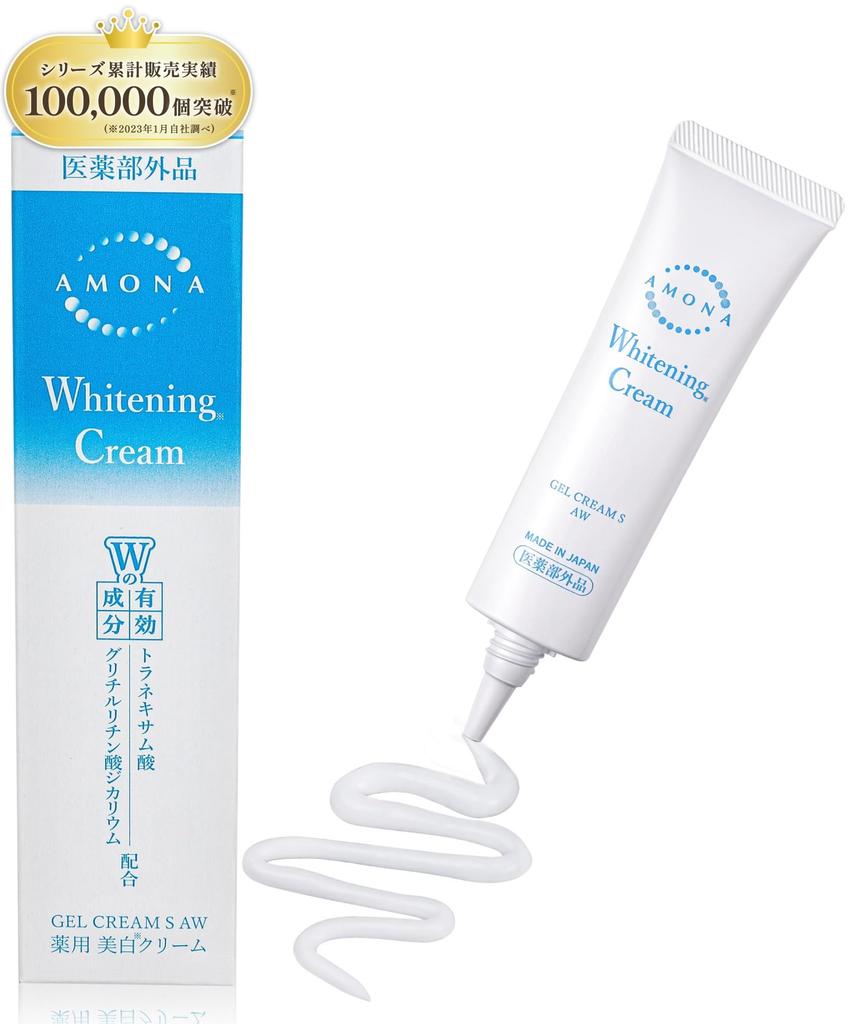 AMONA Whitening for Sensitive and Whole with Tranexamic 30g Cream, Quasi-drug, Areas, Face, Body, Acid, Moisturizing, Additive-free,