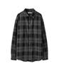 AREUBAN Smoked Flannel Check Shirt_Smoke Gray