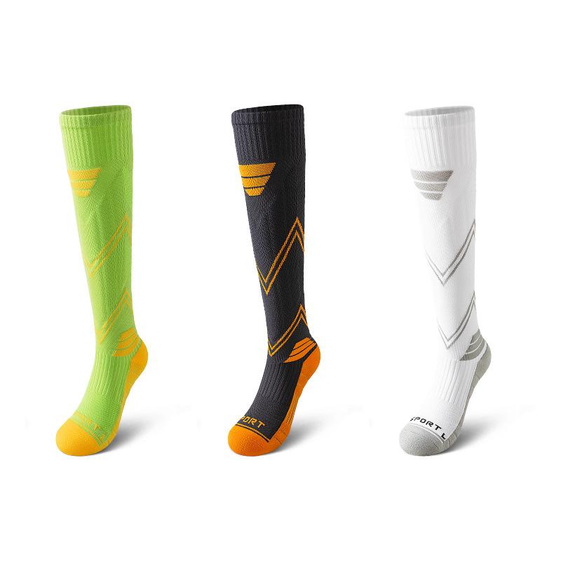 Professional Calf Football Socks Men'S Long Tube Towel Bottom Shock Absorption Sweat Absorption Men'S Large Size Sports Hiking Basketball Zhuji