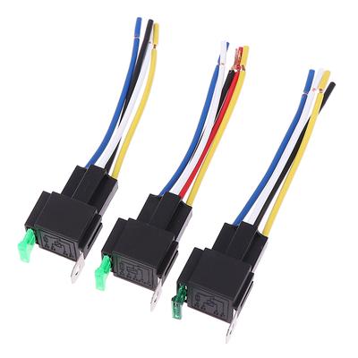 1Pc 4Pin/5Pin 30A Auto Relais Mit Sicherung Spule Spannung 12V/24V Dc Relais Fahrzeug rel
