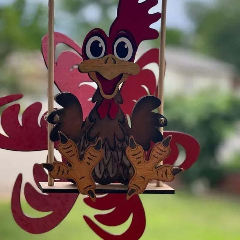 Деревянные вертушки с изображением животных — фото 12