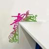 1pc Colorful Ballerina Decorative Wall Stickers - Adorn Door Corners and Frames, Charming Hanging Wall Art