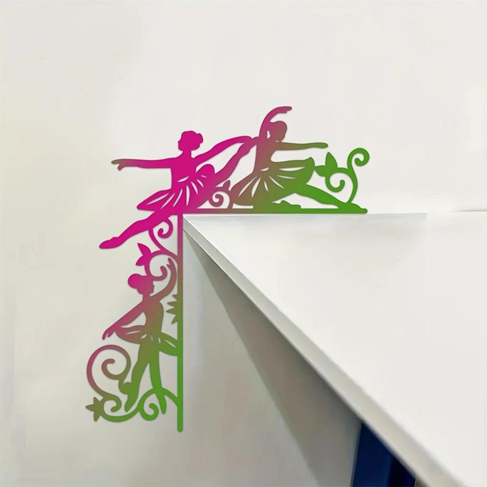 1pc Colorful Ballerina Decorative Wall Stickers - Adorn Door Corners and Frames, Charming Hanging Wall Art