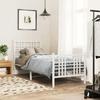 VidaXL Metal Bed Frames with Headboard/Footboard, Slat Base, Adult Bed, Single Bedroom Bed 376381