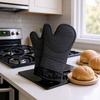 Insulation Gloves, Household Kitchen Microwave Oven Baking Gloves, Oven Thickened Silicone Insulation Gloves