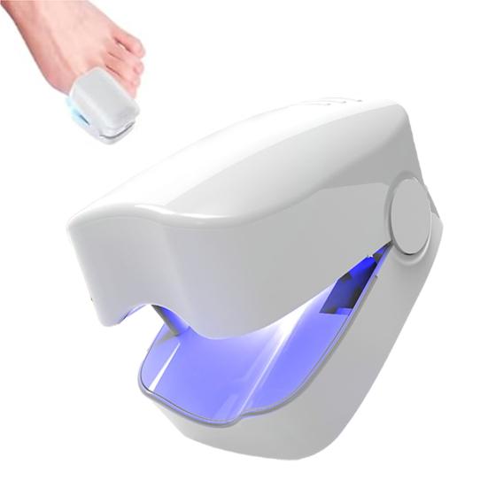 2Pcs Nail Fungus Treatment Light 910nm Infrared Light 460nm Blue Light Toenail Fingernail Fungal Cleaning Onychomycosis Removal Device